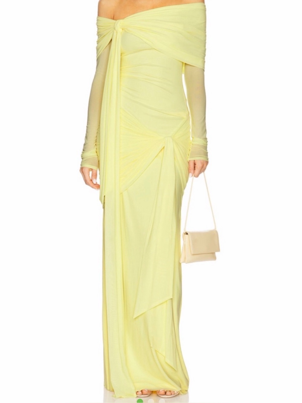 Deme by Gabrielle Heloise Dress

Off-Shoulder Sheer Long Sleeve